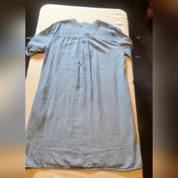 Philosophy Light Wash Denim Chambray Tunic Dress Size Large - Picture 7 of 8